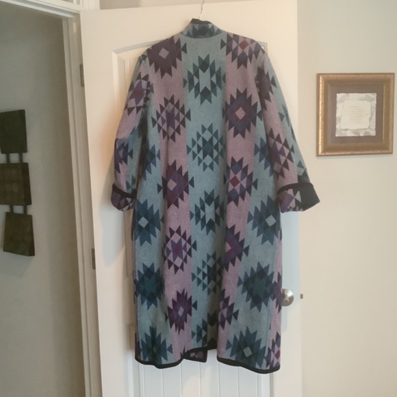 Reversible Wool Southwestern Coat - Picture 5 of 8